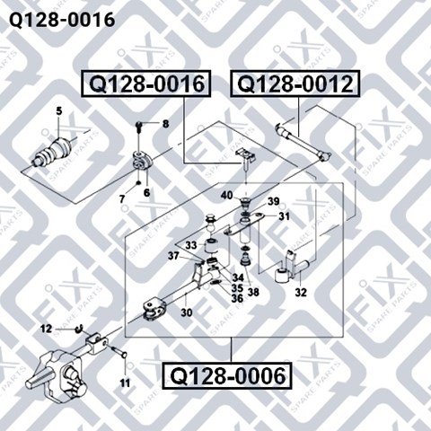 Кронштейн куліси КПП Q-fix Q1280016 ціна, від 2.67 USD