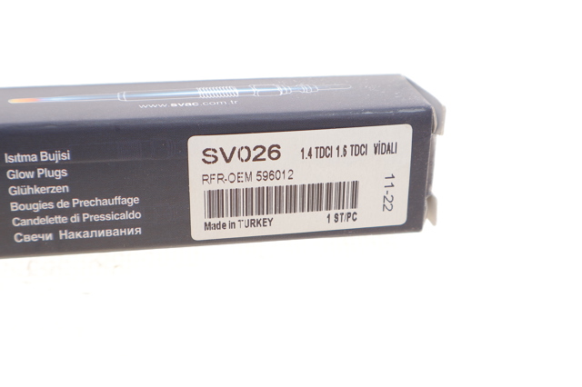 SV026 Svac Свічки розжарювання