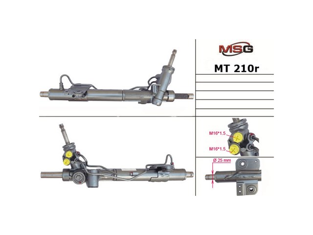 MT210R MSG Rebuilding Рейковий рульовий механізм