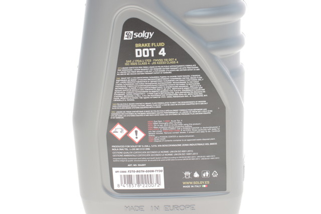 Гальмівна рідина Solgy 504007
