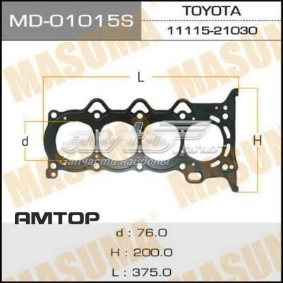 Купити MD01015S Masuma Прокладка ГБЦ