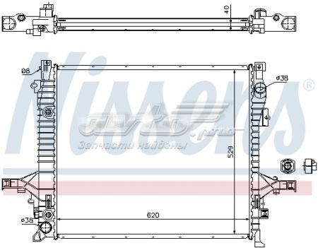 NIS65613A Nissens Радіатор охолодження двигуна