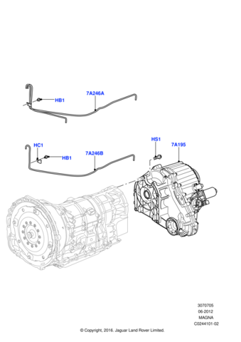 CPLA7K780BA Land Rover Раздатка (коробка роздавальна)