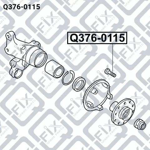 Шпилька колісна передня Q-fix Q3760115 ціна, від 2.01 USD