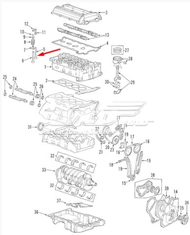 12622329 General Motors Клапан впускний