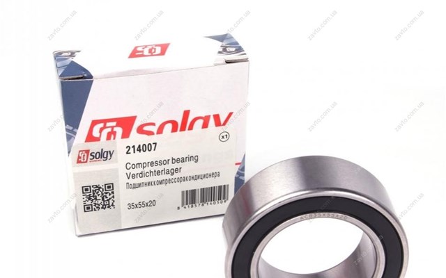 Підшипник муфти компресора кондиціонера Solgy 214007 ціна, від 9.01 USD