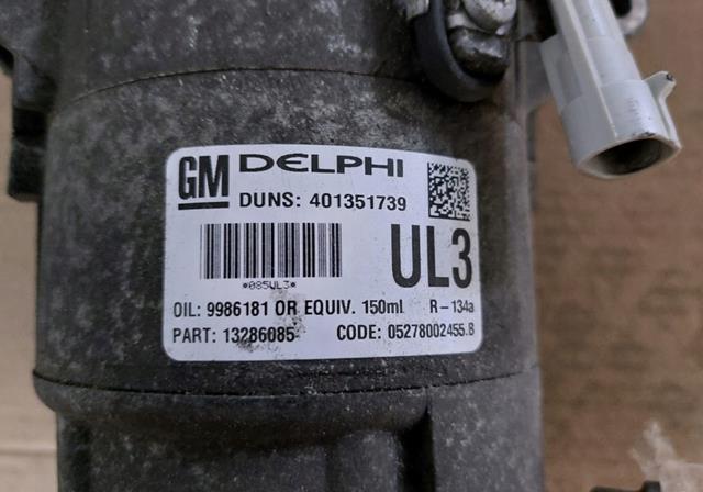 Компресор системи кондиціювання General Motors 13286085 ціна, від 126.39 USD