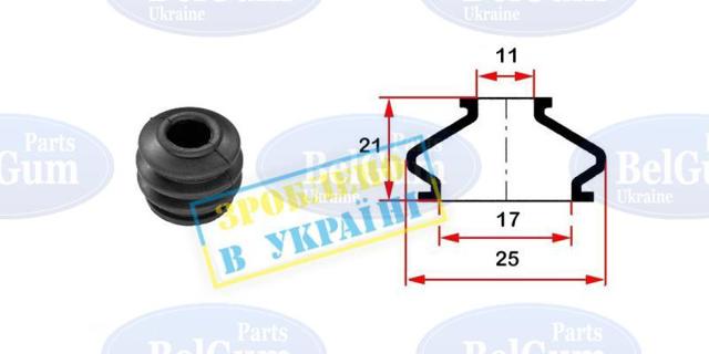 Пильник направляючої супортугальмівного, переднього Belgum BG0106 ціна, від 0.69 USD