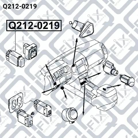 Купити Q2120219 Q-fix Кнопка протитуманних фар