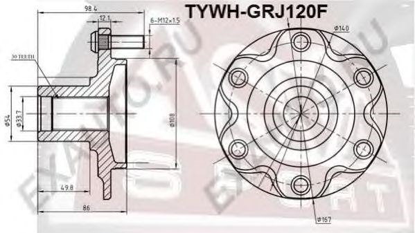 TYWHGRJ120F Asva Маточина (передня)
