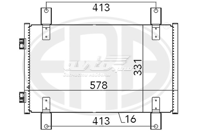 Радіатор кондиціонера BC159 Magneti Marelli