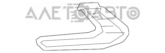 86563F3400 Hyundai/Kia Решітка переднього бампера, ліва