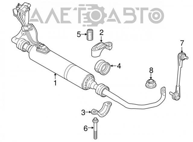 Стійка стабілізатора переднього 31306861483 BMW