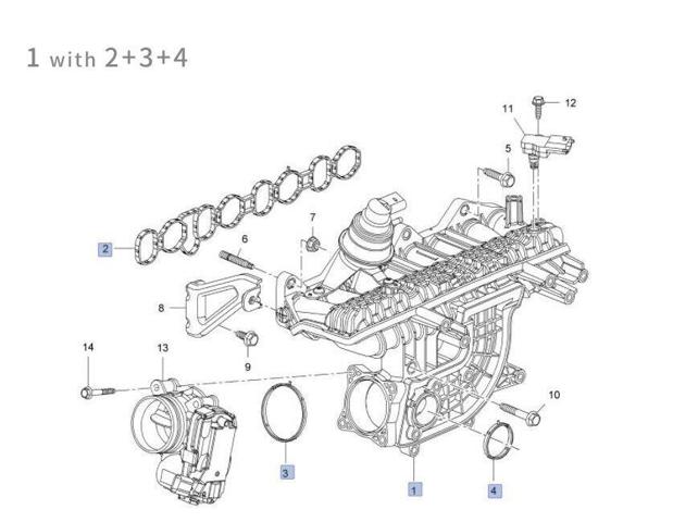 Колектор впускний General Motors 4801943
