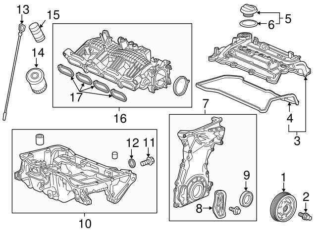 Прокладка клапанної кришки двигуна Honda Civic 10 (FC) (Хонда Цивік)