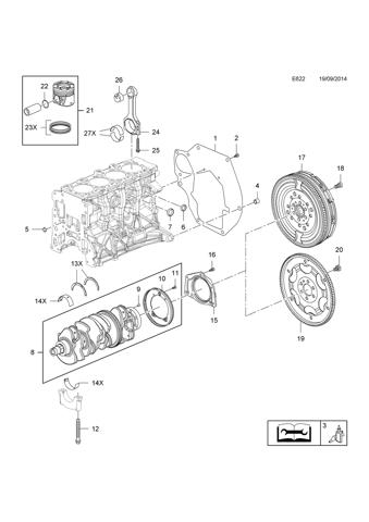 Болт шатуна 0622080 Opel