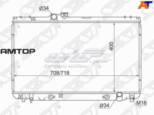 Радіатор основний SAT TY0005100 ціна, від 66.62 USD