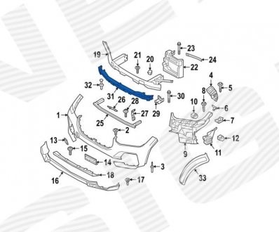 PBM04525A Signeda Балка бампера переднього