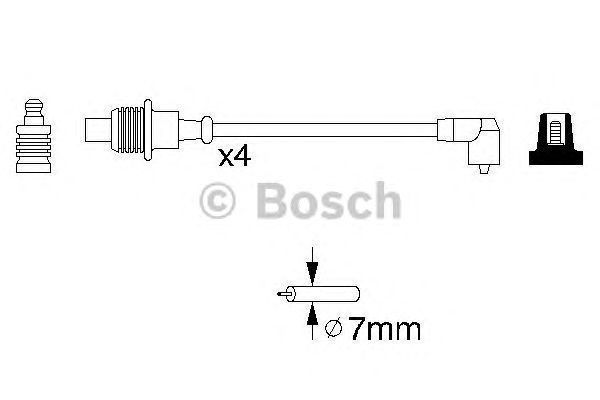 Купити 986356854 Bosch Провід високовольтні, комплект