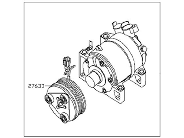 92600ZL90B Nissan/Infiniti Компресор холодоагенту