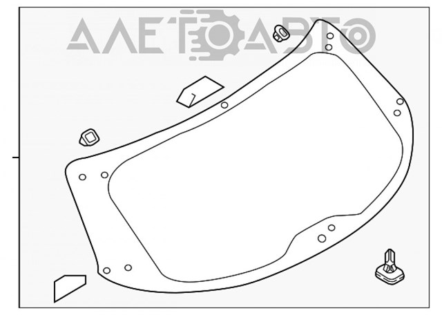 Скло заднє, 3/5-й двері (ляди) TK4863930 Mazda