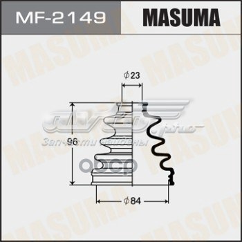 MF2149 Masuma Пильник ШРУСа зовнішній, передній піввісі