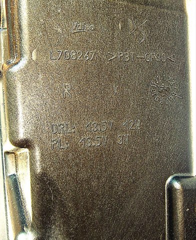 9845437480 Peugeot/Citroen Ходові вогні, праві