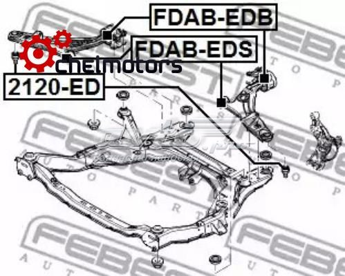 Сайлентблок нижнего переднего рычага  FEBEST FDABEDB