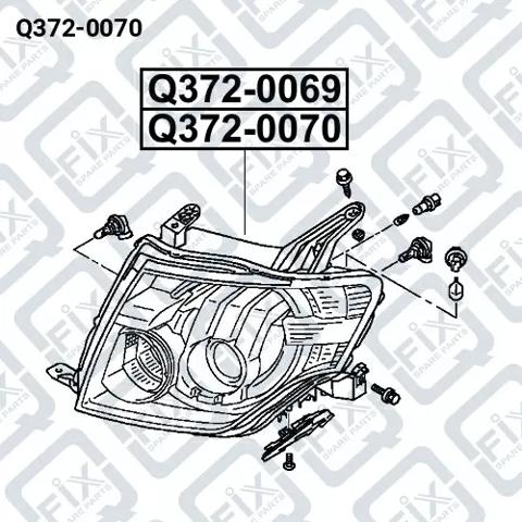 Q3720070 Q-fix Фара дальнього світла в зборі