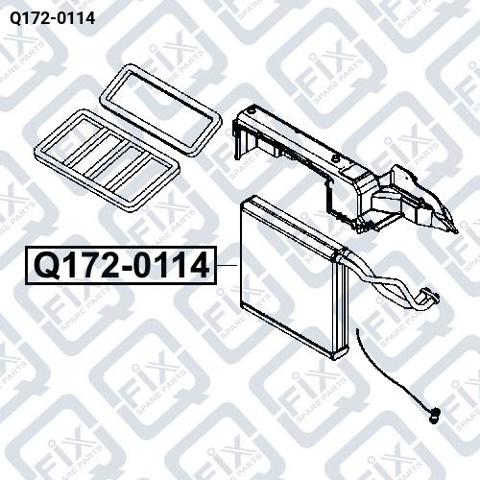 Випаровувач кондиціонера Q-fix Q1720114 ціна, від 14.06 USD