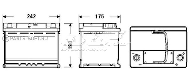 Купити Exide Ємність 60А/г EL600