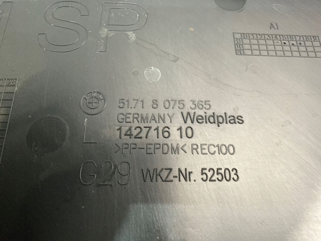 51758075365 BMW Підкрилок переднього крила, лівий передній
