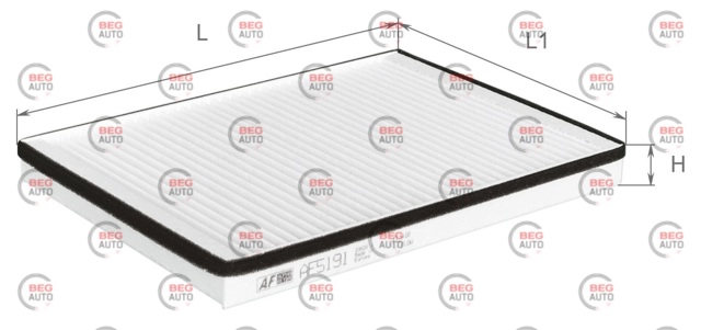 Купити AF5191 Alpha Filter Фільтр салону вугільний