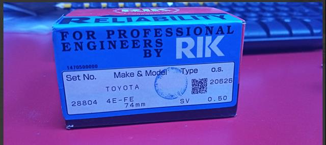 28804050 Riken кільця поршневі комплект на мотор, 2-й ремонт (+0,50)