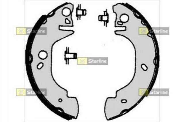 Колодки гальмові задні, барабанні BC06760 Starline