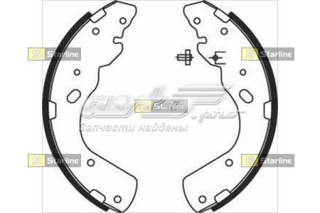 Колодки гальмові задні, барабанні BC08450 Starline