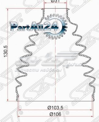 Пильник ШРКШ зовнішній SAT JCA27000150
