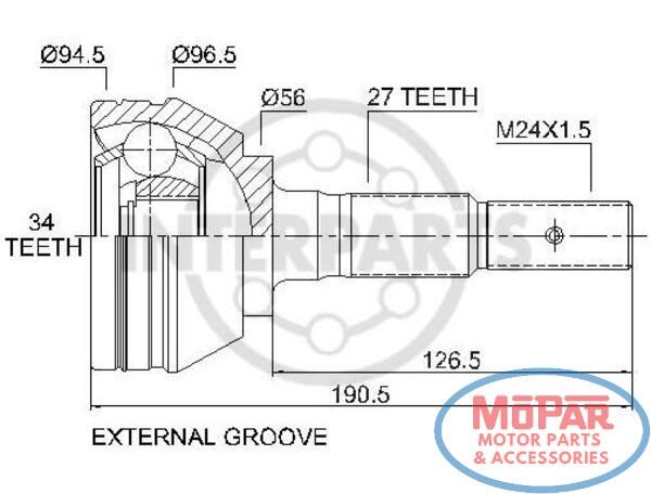  GM100054 Interparts