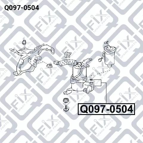 Компресор пневмопідкачки (амортизаторів) Q0970504 Q-fix