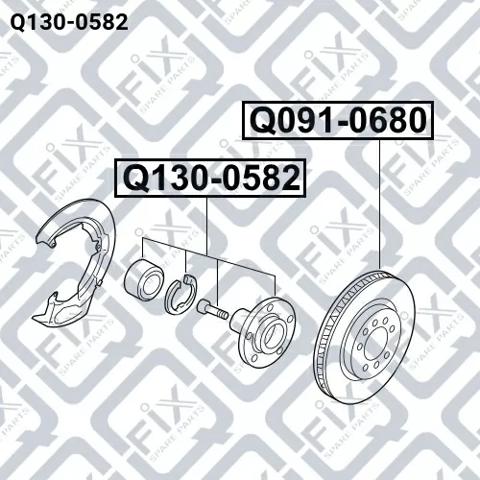 Маточина переднього колеса Q-fix Q1300582