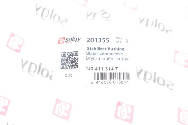 201355 Solgy Втулка стабілізатора переднього