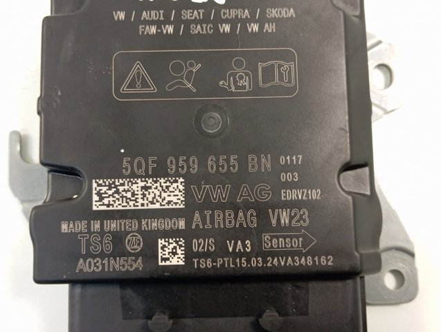 Модуль-процесор керування подушки безпеки 5QF959655BN VAG