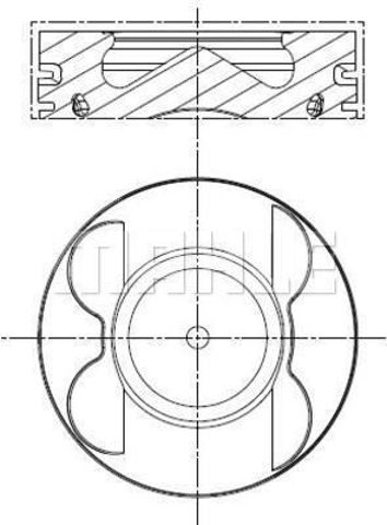 001PI00106000 Mahle Original Поршня на 1 циліндр, STD