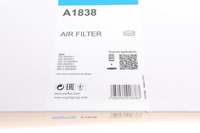 Елемент повітряного фільтра Purflux A1838 ціна, від 15.43 USD