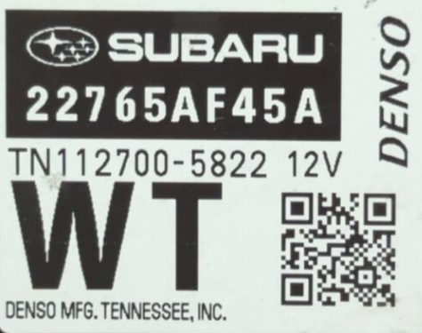 22765AF45A Subaru 