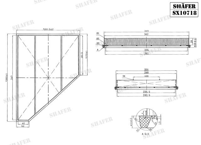 Повітряний фільтр SX10718 Shafer