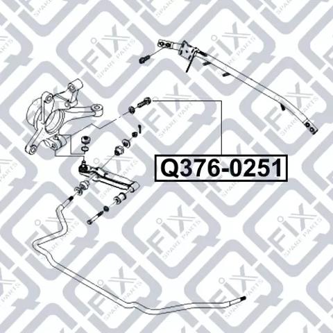Болт переднього важеля, нижнього Q-fix Q3760251 ціна, від 0.53 USD