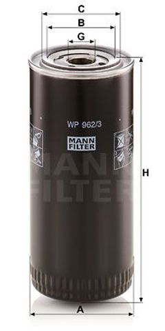 Паливний фільтр WP9623X Mann-Filter