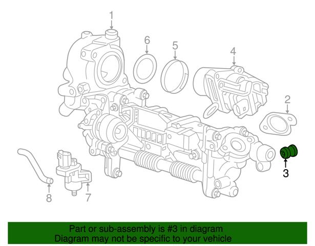 Ущільнююче кільце патрубка EGR 55583122 General Motors