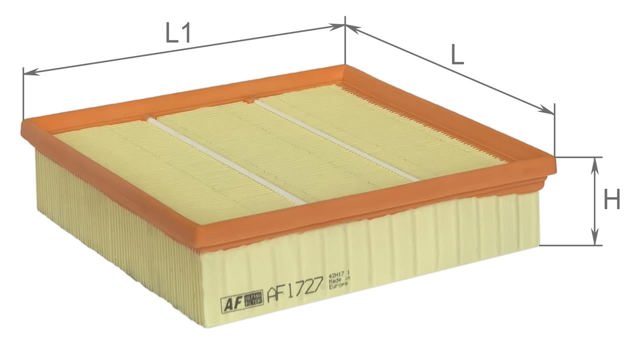 Елемент повітряного фільтра Alpha Filter AF1727 ціна, від 4.42 USD